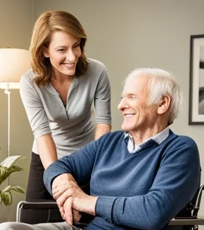 Adult speech and language disorders therapy session with focused post-stroke speech exercises.