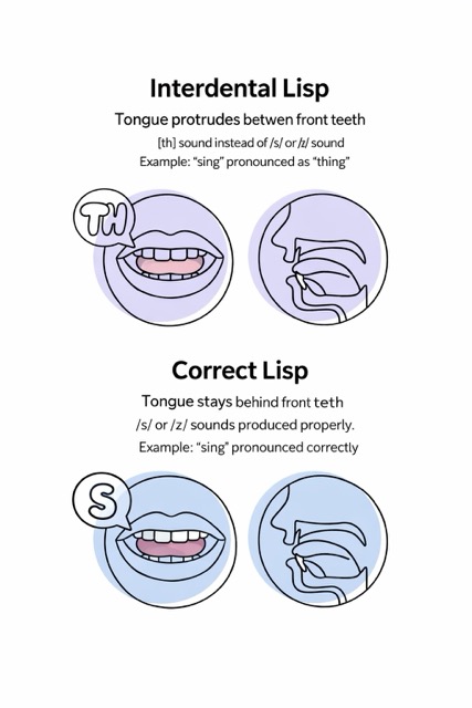 interdental lisp image